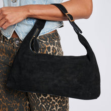 Load image into Gallery viewer, Maple Suede Leather Hobo: Black