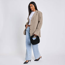 Load image into Gallery viewer, Arya Suede Leather Clutch: Black