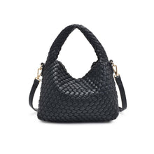 Load image into Gallery viewer, Jessamine Woven Vegan Leather Crossbody - Black