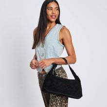 Load image into Gallery viewer, Maple Suede Leather Hobo: Black