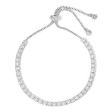 Load image into Gallery viewer, Faux Diamond Tennis Bracelet: Gold / 3mm