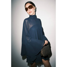 Load image into Gallery viewer, Rachel Sheer Chiffon Mock Swing Mini Dress