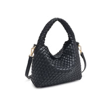 Load image into Gallery viewer, Jessamine Woven Vegan Leather Crossbody - Black