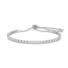 Load image into Gallery viewer, Faux Diamond Tennis Bracelet: Gold / 3mm