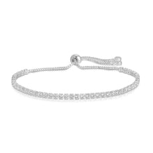 Load image into Gallery viewer, Faux Diamond Tennis Bracelet: Gold / 3mm