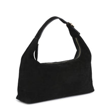 Load image into Gallery viewer, Maple Suede Leather Hobo: Black