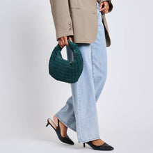 Load image into Gallery viewer, Arya Suede Leather Clutch: Forest