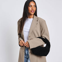 Load image into Gallery viewer, Arya Suede Leather Clutch: Black