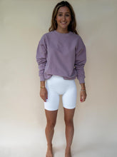 Load image into Gallery viewer, Ribbed Biker Shorts - White
