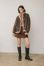 Load image into Gallery viewer, Shearling Motorcycle Jacket

