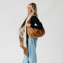Load image into Gallery viewer, Helga Blanket Scarf: Tan
