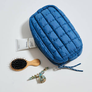 Cloud Nine - Quilted Puffer Cosmetic Pouch: