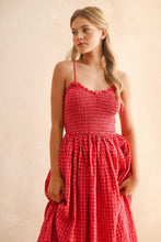 Load image into Gallery viewer, Gingham Print Dress
