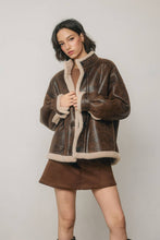 Load image into Gallery viewer, Shearling Motorcycle Jacket
