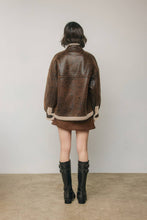 Load image into Gallery viewer, Shearling Motorcycle Jacket

