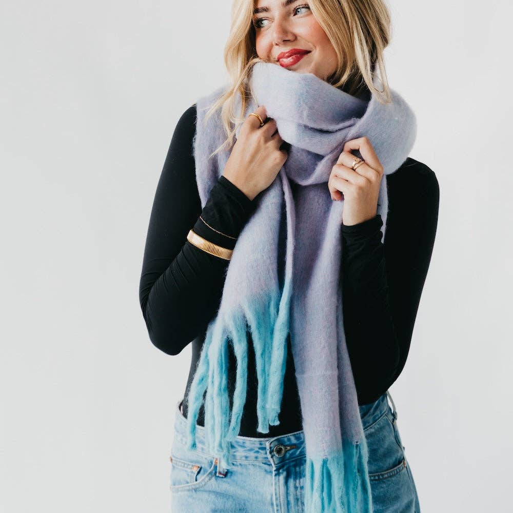 Helga Blanket Scarf: Lavender
