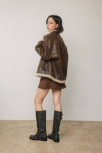 Load image into Gallery viewer, Shearling Motorcycle Jacket
