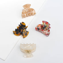Load image into Gallery viewer, Mini 4 Pack Hair Claw: White Tortoise Red Multi Champagne
