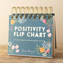 Load image into Gallery viewer, Floral Weekly Positivity Flip Chart
