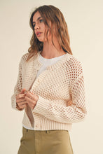 Load image into Gallery viewer, Crochet Knitted Button Down Cardigan
