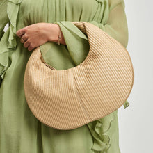 Load image into Gallery viewer, Farrah Straw Hobo: Natural
