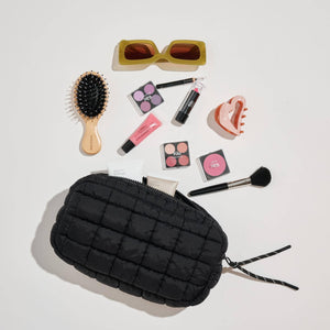 Cloud Nine - Quilted Puffer Cosmetic Pouch: