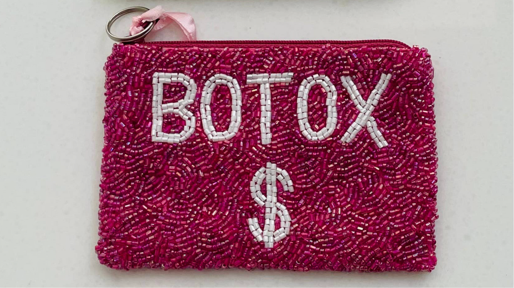 Hand Beaded Change Purse Botox $