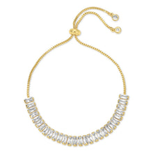 Load image into Gallery viewer, SALE - Baguette Pulley Bracelet: Gold
