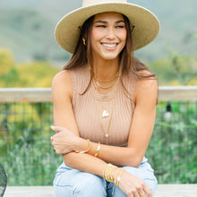 Load image into Gallery viewer, Long Quatrefoil Y Necklace
