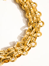 Load image into Gallery viewer, Donni 18K Gold Non-Tarnish Bold Weave Bracelet: Yellow Gold
