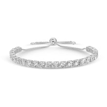Load image into Gallery viewer, Faux Diamond Tennis Bracelet: Gold / 3mm
