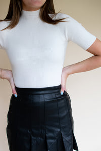 Leather Mini Skirt